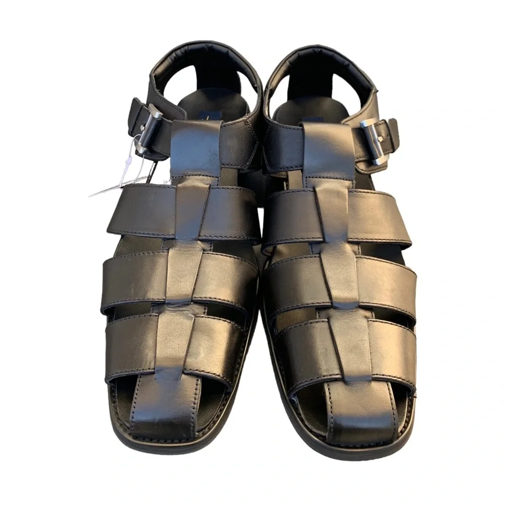 La Milano Men’s Randy Sandals, genuine leather upper.  Comfort Tech+ Size 13